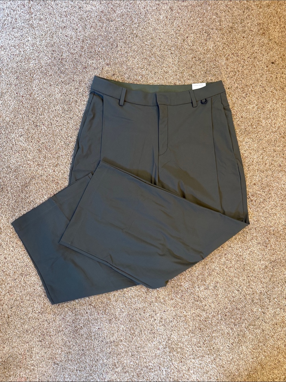 Men's Olive Green 34, 24.7 Dri-Fit perfect stretch UPF 40+ Pants